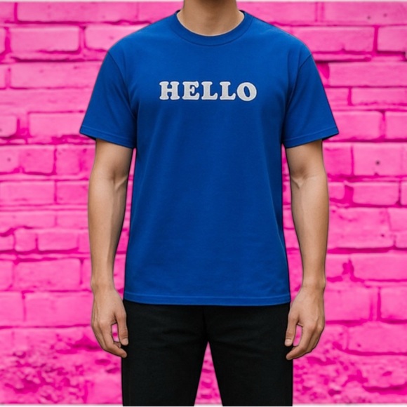 VTG 80s "Hello I'm the New Pastor" Flocked Single Stitch T-Shirt… - Picture 1 of 5